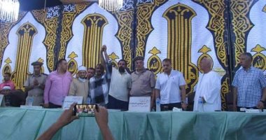 إنهاء خصومة ثأرية بين عائلتى نقريش وعزام بالغربية بحضور القيادات الأمنية