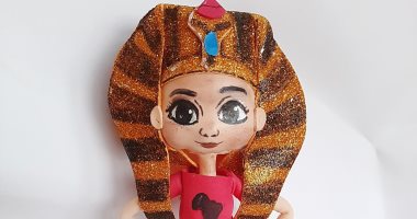 من الفوم والنحاس.. غادة صممت تميمة كأس الأمم الإفريقية وعرائس فرعونية.. صور