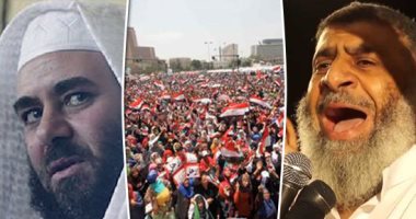 تصريحات الدم والنار بعد بيان 3 يوليو.. الزمر من أعلى منصة اعتصام رابعة: "سنسحقهم"..والسر وراء رقم 18 الذى أعلنه صفوت حجازى.. والبلتاجى يلوح بالعمليات الإرهابية فى سيناء.. وأبو إسماعيل: "هنضرب بالرصاص الحى"