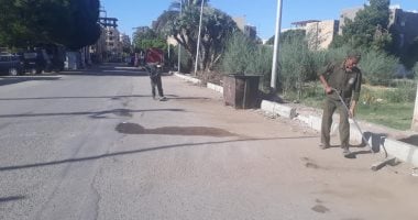 صور.. حملات نظافة وتطوير شوارع مدينة الأقصر لخدمة الأهالى والسائحين