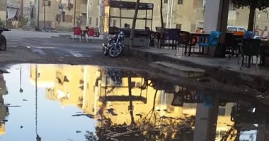 صور.. كسر ماسورة مياه فى منطقه المحمودية بحى السلام ثان