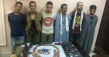 ضبط 6 أشخاص بحوزتهم أسلحة نارية وذخيرة فى العياط
