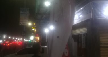 صور .. حملات مسائية لإزالة المخالفات فى محيط استاد الإسكندرية 