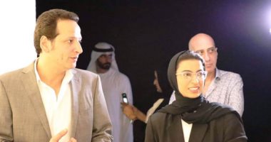 نورة الكعبي: تشرفنا بزيارة بينالي القاهرة في نسخته الـ 13.. صور