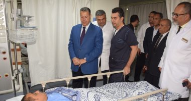 صور.. محافظ بنى سويف يتفقد المستشفى التخصصى