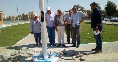 استمرار أعمال شفط المياه الجوفية والصرف بالسلام 1 فى السويس (صور)