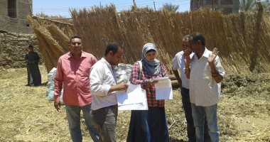 صور.. لجنة لحصر البرك والمستنقعات بقرية العضايمة بالأقصر لحماية المواطنين
