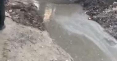 قارئ يشكو من وجود كسر بماسورة صرف صحى بشارع التل بالوراق