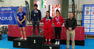 منتخب المصارعة يحقق المركز الثالث بالجائزة الكبرى فى إسبانيا