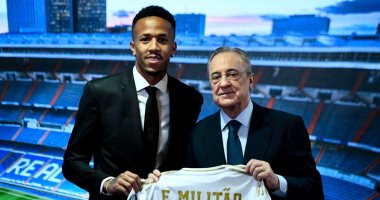 شاهد..مراسم تقديم إيدير ميليتاو لاعب ريال مدريد الجديد