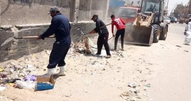 رفع 45 طن مخلفات من مدينة بئر العبد بشمال سيناء 