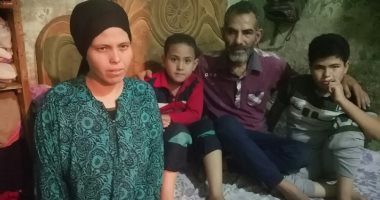 صور.. مأساة أسرة ببنى سويف تقيم فى حجرة واحدة دون مصدر دخل