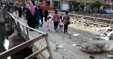 اضبط مخالفة.. تهالك كوبرى ميت نما بالقليوبية.. والأهالى: ستحدث كارثة (صور)