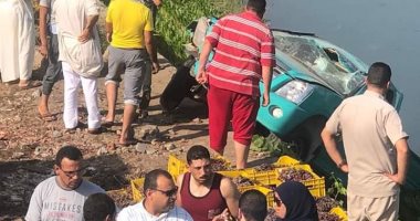 صور.. إصابة 3 أشخاص فى حادث تصادم على طريق طلخا شربين بالدقهلية