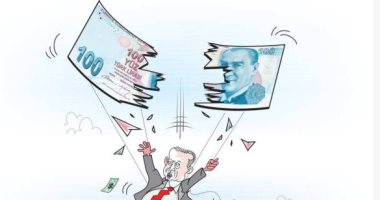 كاريكاتير الصحف السعودية.. انهيار الليرة التركية على يد أردوغان