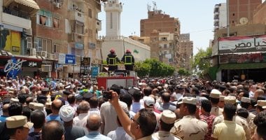 صور.. تشييع جثمان العميد سامح فؤاد فى جنازة عسكرية مهيبة بالسويس