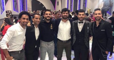 صور.. نجوم الكرة فى حفل زفاف كوكو حارس المقاصة