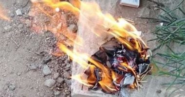 صور.. العثور على أعمال سحرية وطلاسم بمقابر قرية اجهور بطوخ