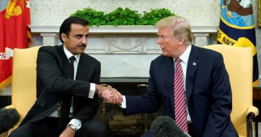 ما المستعمرة الأمريكية المتواجدة بدولة عربية؟.. الإجابة قطر.. دويلة احتلها الأسطول الخامس.. "آل ثانى" فتحوا أراضيهم للأمريكان منذ 2005 لحمايتهم بقاعدة العديد.. وتميم أنفق 8 مليارات دولار لتوسيعها مقابل الحماية