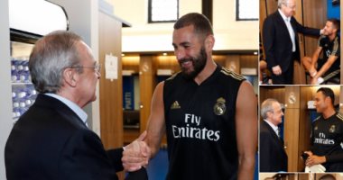 رئيس ريال مدريد يزور معسكر كندا.. ويوجه التحية للاعبين والوافدين الجدد