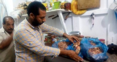 صور.. تحرير 115 محضرا لمنشآت غذائية وإعدام 1459 كيلوجرام لحوم بالساحل الشمالى