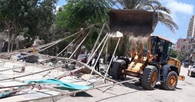 إزالة 27 كشك مخالف فى حملة مكبرة شرق الإسكندرية