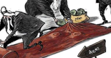 كاريكاتير الصحف السعودية .. النظام الايرانى يزرع الالغام لنسف العروبة