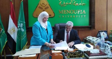 رئيس جامعة المنوفية يعتمد نتيجة كلية التمريض