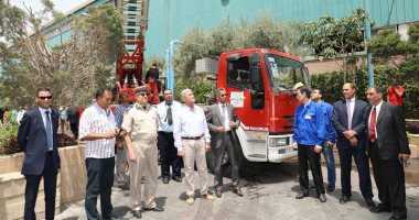 محافظ المنوفية ووفد مجلس الوزراء يشهدان التدريب الميدانى لمواجهة مخاطر الحرئق