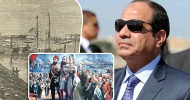 160 عامًا على حفر قناة السويس.. مليون عامل مصرى ساهم فى العمل عام 1856.. السيسىى أعاد تكرار الإنجاز بقناة جديدة.. نفذتها القوات المسلحة فى 12 شهرا.. والمصريون أبهروا العالم بجمع 64 مليار جنيه لحفرها 