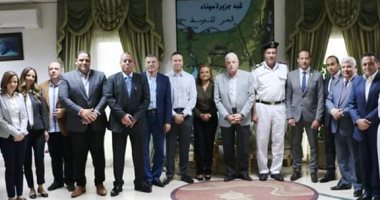 محافظ جنوب سيناء يستقبل وفد البنك المركزى المصرى للتنسيق لاستضافة الاجتماع الـ19