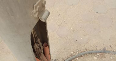 شكوى من كابل كهرباء مكشوف فى شارع الظاهر بيبرس بالعبور