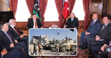 "مرتزقة الأتراك" ينثرون بذور الخراب فى ليبيا.. 1300 إرهابيا وطرود أسلحة آخر محاولات أردوغان لحماية "الإخوان".. تعاون مع جبهة السراج للتشويش على سلاح الجو الليبى.. ومعسكرات لتدريب عناصر المليشيات برعاية تركية
