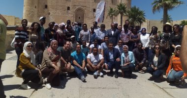 شاهد .. جولة متدربى البرنامج الرئاسى لتأهيل الشباب الأفريقى فى قلعة قايتباى