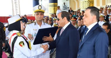 السيسى يشهد حفل تخريج دفعة جديدة من أكاديمية الشرطة