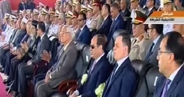 بدء مراسم تخرج دفعة جديدة من أكاديمية الشرطة بحضور الرئيس السيسى 