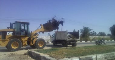 صور.. حملات نظافة وتجميل ورفع مخلفات فى مدينة الطود بالأقصر
