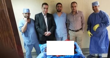 استئصال ورم سرطانى يزن 30 كيلو جرام من مسن بمعهد الأورام فى أسيوط