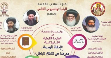 تحت خيمة "أبو تلات" موسم الاختطاف الذهنى لشباب الكنيسة.. جماعة حماة الإيمان المتشددة كنسيًا وأساقفة التيار التقليدى فى مؤتمر بالإسكندرية.. تصاعد الأزمة بين البابا تواضروس وأسقف الشباب.. صور