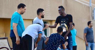 صور.. "تراورى" بيراميدز يظهر فى تدريبات المقاصة 