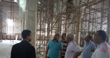 صور.. إصلاح هبوط أراضى وبدء استكمال ترميم مسجد الدسوقى بكفر الشيخ
