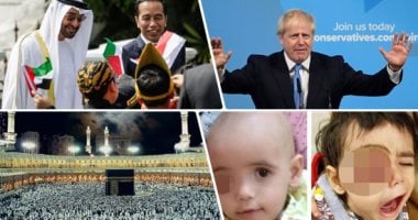 باختصار.. أهم الأخبار العالمية والعربية حتى الـ12.. جونسون يعين فريق إتمام البريكست.. قسيس يكون ثروة من النذور.. ولى عهد أبو ظبى فى إندونيسيا.. وصول 479.917 حاجا للمدينة.. وشفاء طفل يمنى من ورم خبيث فى عينه