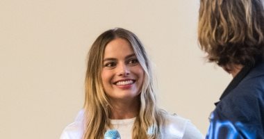 مارجوت روبي فى بيفرلى هيلز للترويج لفيلم Once Upon a Time in Hollywood