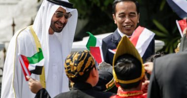 استقبال حافل لولى عهد أبو ظبى الشيخ محمد بن زايد فى إندونيسيا