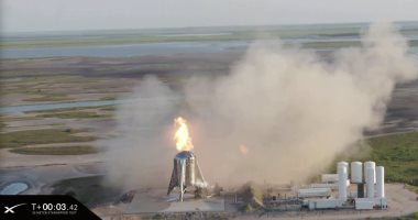 إنهاء رحلة إطلاق تجريبية لمركبة Starhopper بعد اشتعال النار بها
