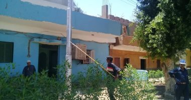 صور.. حملات نظافة وتجميل وصيانة لأعمدة الكهرباء بشوارع مدينة الطود