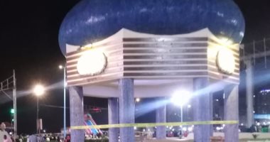 حديقة سيدى بشر تتزين قبل افتتاحها فى العيد القومى