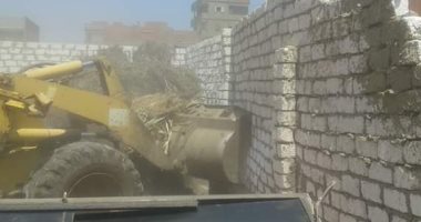 صور .. إزالة التعديات على أملاك الدولة فى الغربية والمنيا
