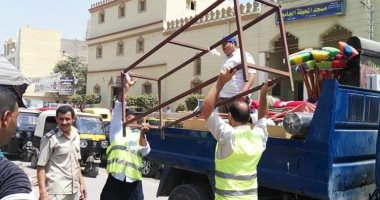 صور ..إزالة 424 حالة اشغال ثابت ومتحرك بشوارع الدلنجات  بالبحيرة