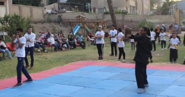 صور.. نادى نقابة المعلمين ينظم الاختبارات النهائية لرياضة "الكيك بوكس"